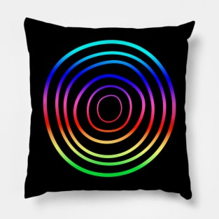 Rainbow Circles No. 2 Pillow