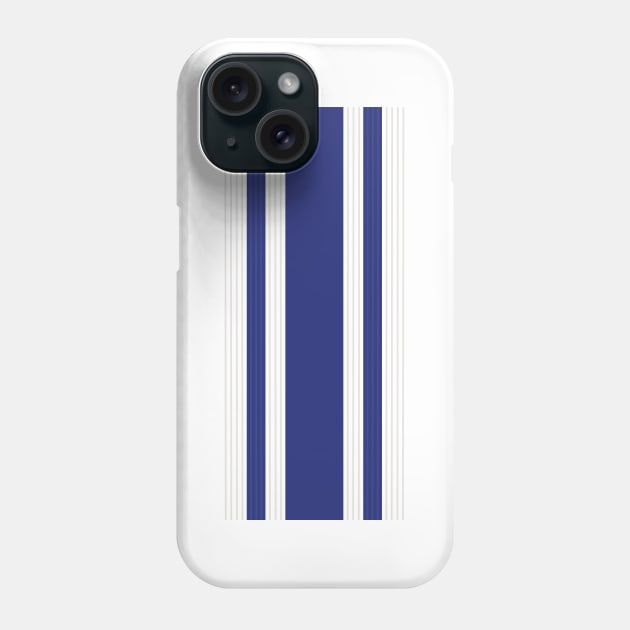 Retro Manchester United 1994 - 1996 Blue and White Striped 3rd Jersey Phone Case by Culture-Factory