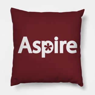 Aspire text design Pillow