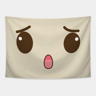 Surprised Cute Face Tapestry