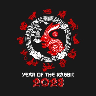 2023 Chinese New Year - 12 Chinese Zodiac Signs T-Shirt