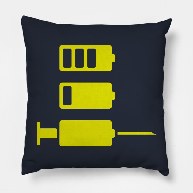 Vaccine charger Pillow by LuksTEES