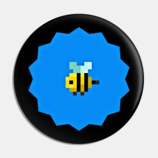 Cute Pixel Bee Pin