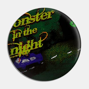 Pixel monster in the night Pin