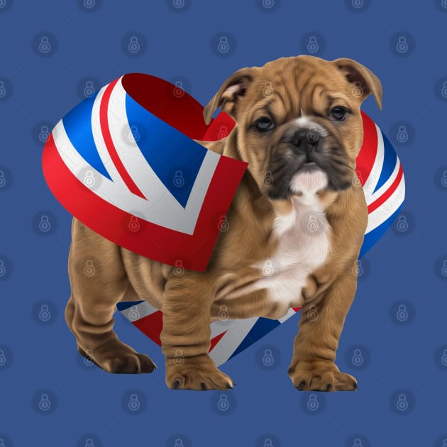 English Bulldog Puppy by Nartissima