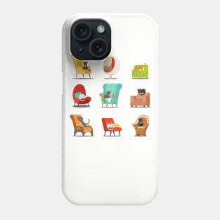 Lounging Kitties Phone Case