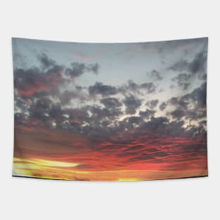 Sunset in clouds Tapestry