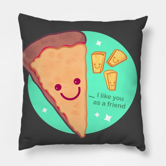 Just Friends Pillow by LVBart