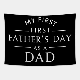 First Time Dad Est 2024 Fathers Day Tapestry