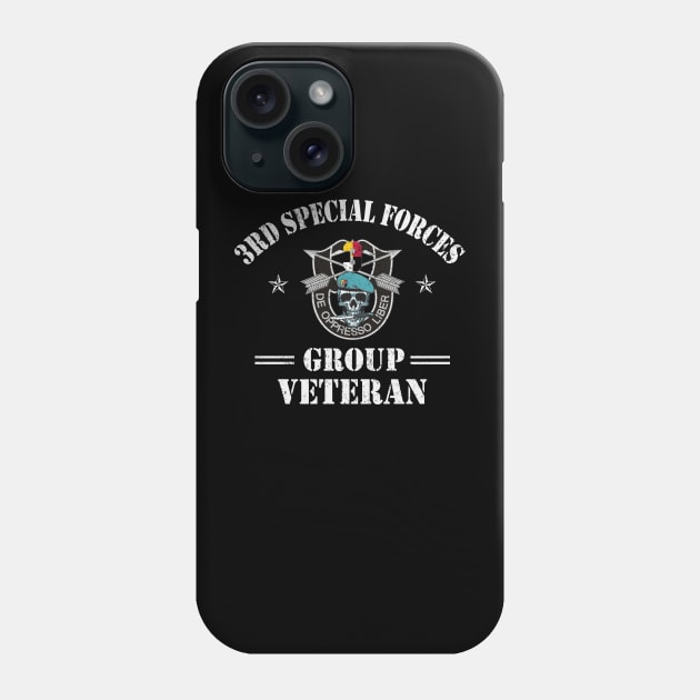 Proud US Army 3rd Special Forces Group Veteran De Oppresso Liber SFG - Gift for Veterans Day 4th of July or Patriotic Memorial Day Phone Case by Oscar N Sims