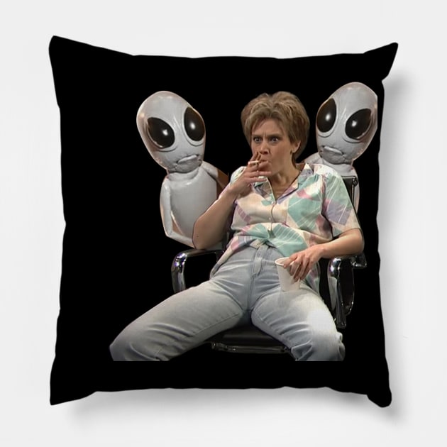 Kate Mckinnon - SNL Alien Fan Art Pillow by erd's