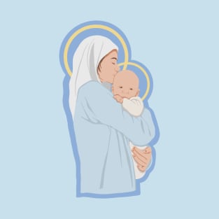 Mary and Baby Jesus T-Shirt