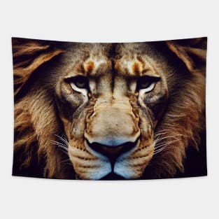 The great and strong lion portrait Tapestry