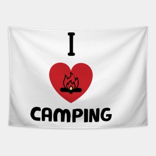 I Love Camping Tapestry