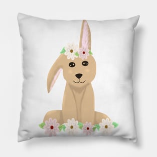 Cute bunny rabbit loaf Pillow