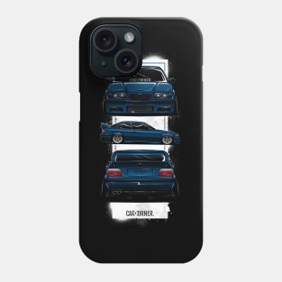 EDM - E36 M Full Black BG - CarCorner Phone Case