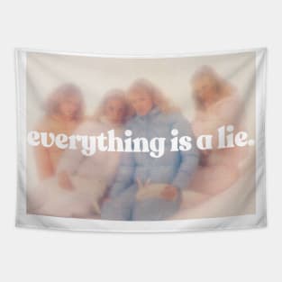 Everything Is A Lie /\/\/\/\ Aesthetic Nihilism Design Tapestry