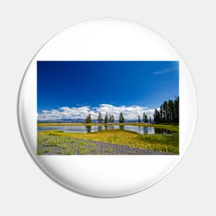 Peaceful Shoreline, Lake Yellowstone Pin