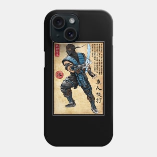 Ice warrior woodblock Phone Case