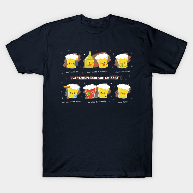 Rules of Drinking - Beer - T-Shirt