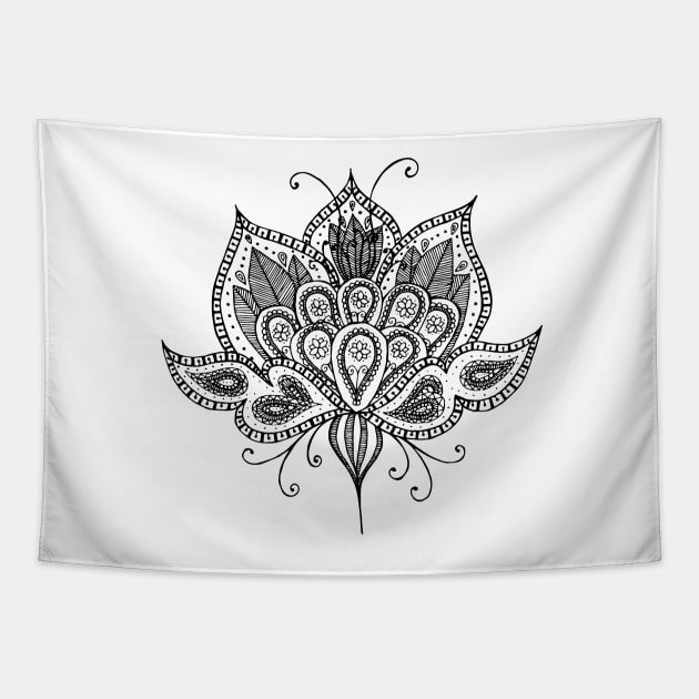 Lotus flower Tapestry by Tati_Alecrim