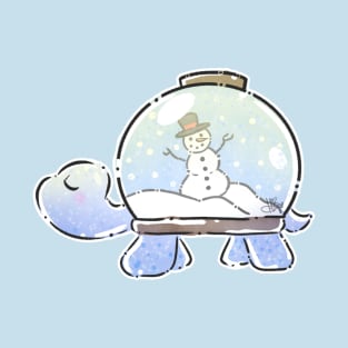 Terrarium Turtle - Snow Globe T-Shirt