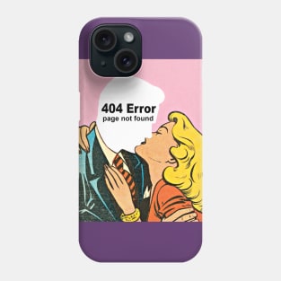 404 Error Page Not Found Phone Case