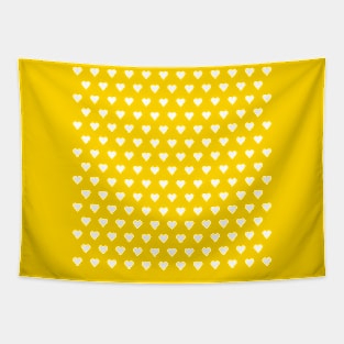 Hearts for Valentines in SunFlower Yellow Tapestry