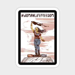 Woman life freedom Magnet