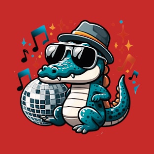 Musical Crocodile - Printed T-Shirt