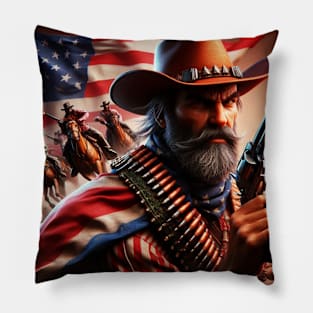 American Cowboys and Cowgirls #14 Pillow