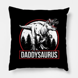 Funny Daddysurus Rex Daddy Saurus Fathers Day Gift Pillow