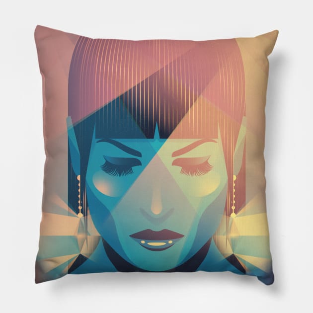 Pyramids (art print) Pillow by andbloom