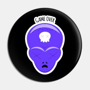 Alien face-Game over Pin