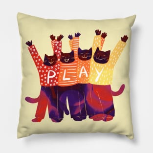 The four positive black love to PLAY Pillow