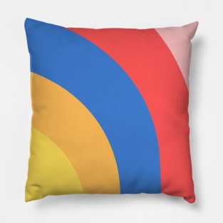Boho abstract rainbow pattern Pillow