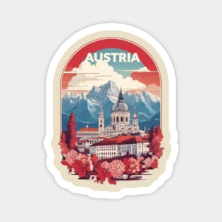 Vintage Travel Austria Magnet