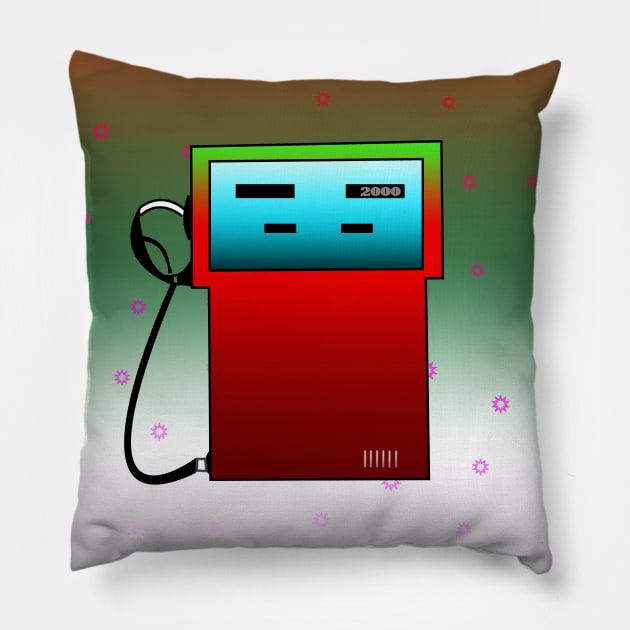 color gas station Pillow by momomoma