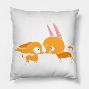 Interesting acquaintance Pillow