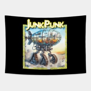 JunkPunk - World Inside Glass Dirigible - WelshDesigns Tapestry