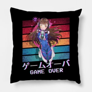 Game Over Anime Gamer Girl Lover Pillow