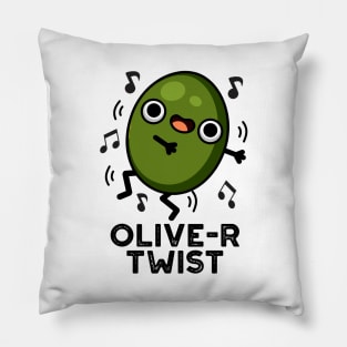 Olive-r Twist Cute Fruit Olive Pun Pillow