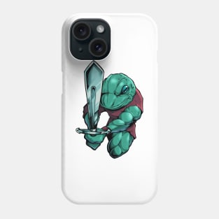 In armor with long sword - frog Phone Case