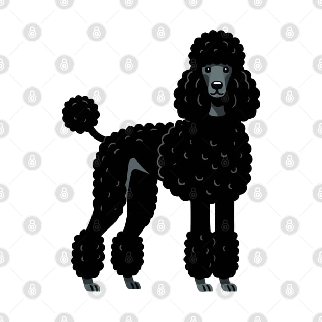 Black Standard Poodle by fikriamrullah