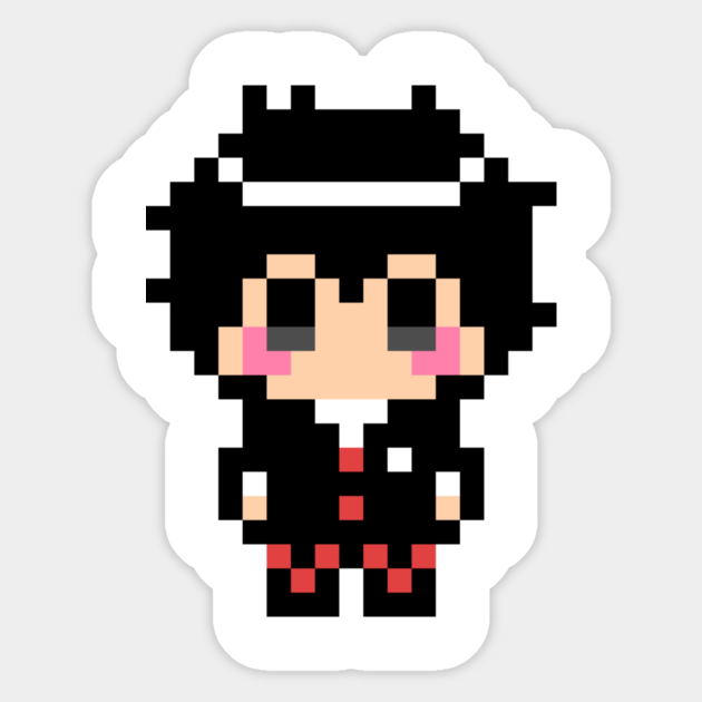 Persona 5 Joker 8 Bit Pixel Art Character Persona 5 Sticker Teepublic May the pixels be with you! persona 5 joker 8 bit pixel art character
