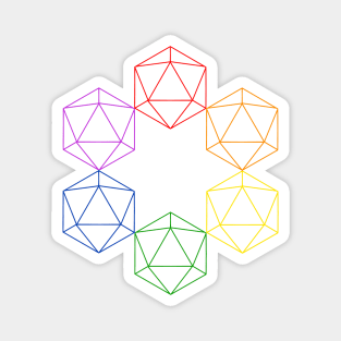 Pride d20 Magnet