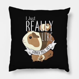 I Just Really Like Guinea Pigs, OK? Pillow