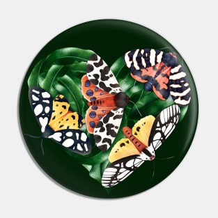 Botanical Tiger Moth Love Pin