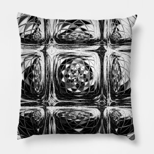 Gray Icecubes Frozen Winter Christmas Design Pillow