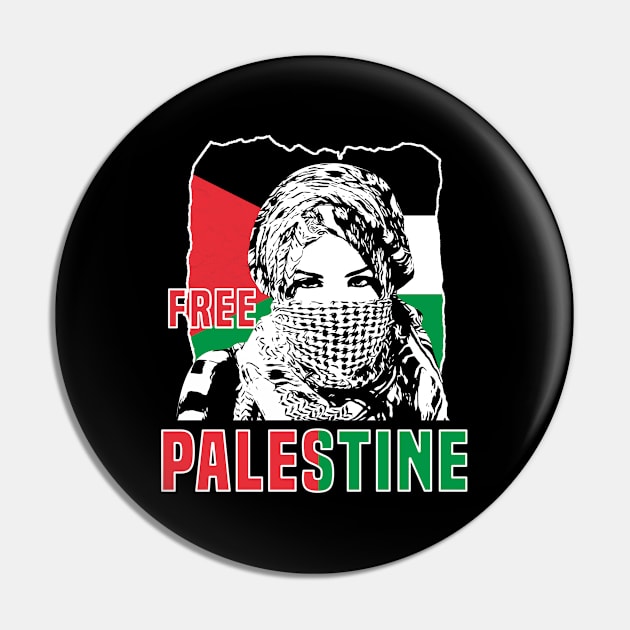 Free Palestine - Support Palestine Pin by Mandegraph